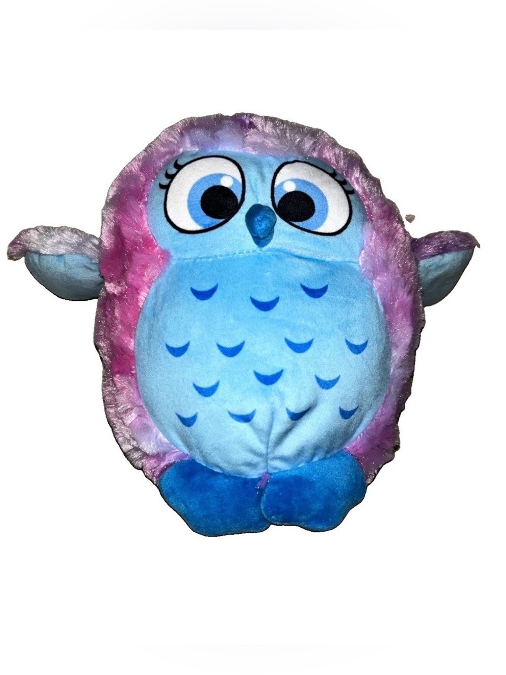 Caravan Softoys Blue Pink Purple Owl Plush Stuffed Animal Toy